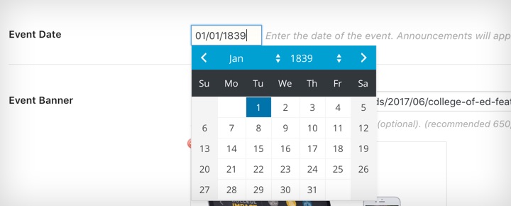 Date picker